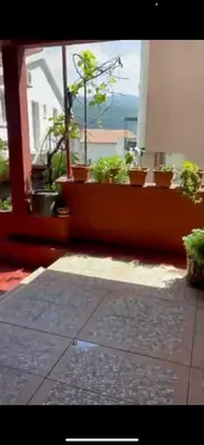 a room with potted plants on a window sill at Apart 102 in Kućišta